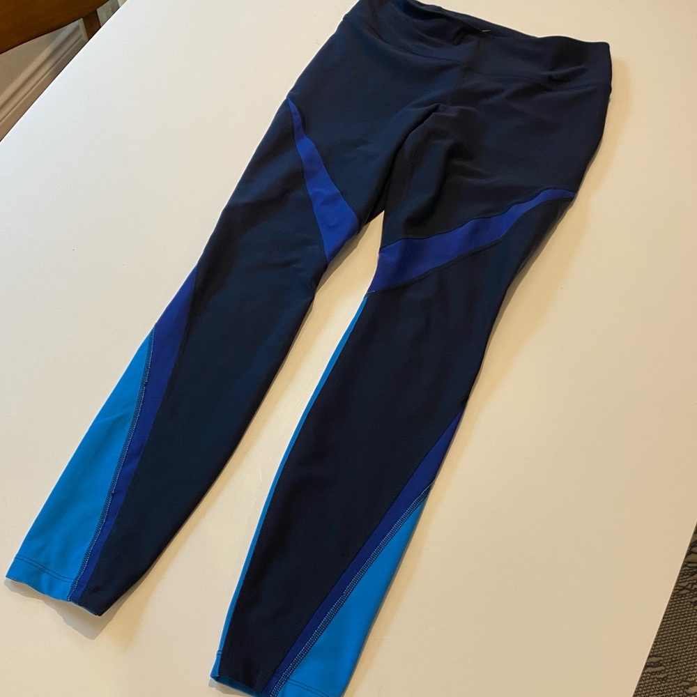 Nike dry fit leggings blue navy design